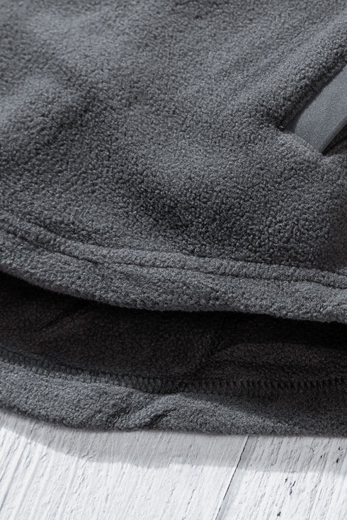 Turn Down Collar Buttoned Shirt Jacket