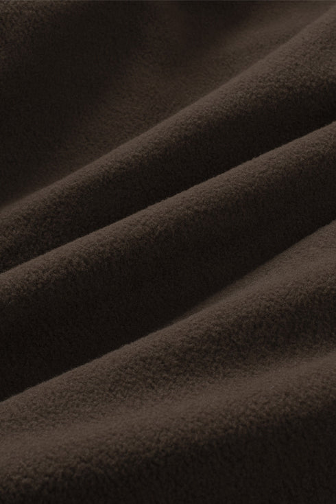 Turn Down Collar Buttoned Shirt Jacket