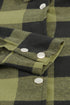 Turn Down Collar Casual Plaid Print Shacket