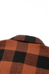 Turn Down Collar Casual Plaid Print Shacket