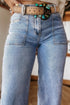 Turn Up Cuff Wide Leg Loose Denim Jeans