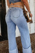Turn Up Cuff Wide Leg Loose Denim Jeans