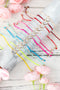 Twelve Piece Minimalist Heart Alloy Stacking Bracelets