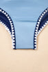 Twist Front Cutout Detail Geometric Trim One Piece Swimsuit