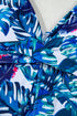 Twist Front Empire Waist Tropical Print Tankini Top