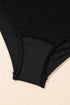 Twist Front Ruched Cutout One Piece Swimsuit