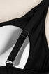 Twist Front Ruched V Neck One Piece Swimsuit