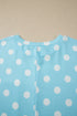 Twisted Corded Rib Polka Dot Print T Shirt