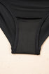 Twisted Front Keyhole Detail Side Tie Swim Dress