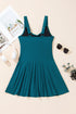 Twisted Front Keyhole Detail Side Tie Swim Dress