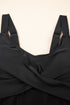 Twisted Front Keyhole Detail Side Tie Swim Dress