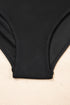 Twisted Front Keyhole Detail Side Tie Swim Dress