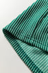 Twisted Ribbed Tiered Ruffle Long Sleeve Pullover Top