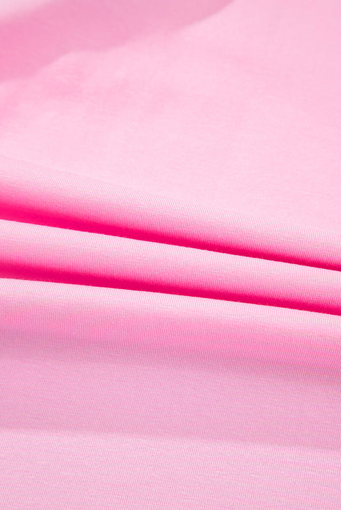 Two Tone Half Buttons Collared T Shirt