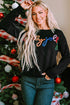 Typographic Letter Print Round Neck Casual Knit Sweater