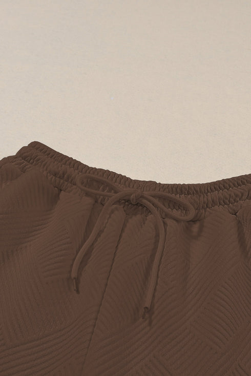 Ultra Loose Textured Slouchy Matching Pant Set