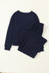 Ultra Loose Textured Slouchy Matching Pant Set
