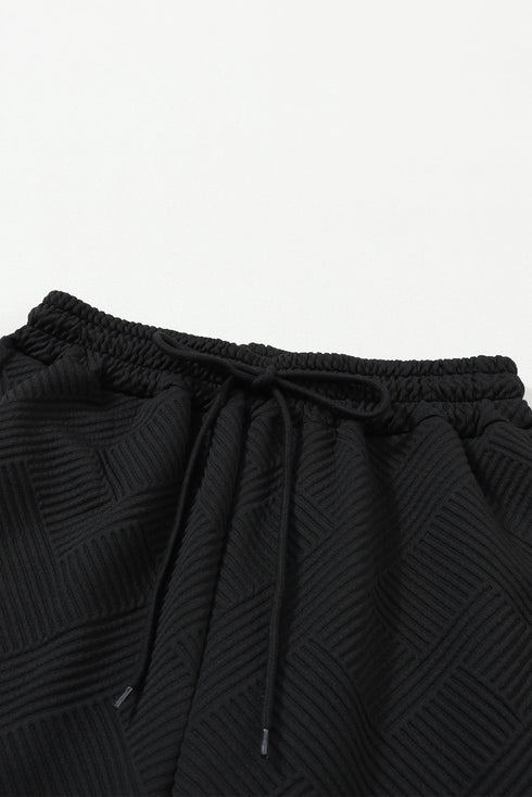 Ultra Loose Textured Slouchy Matching Pant Set