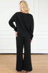 Ultra Loose Textured Slouchy Matching Pant Set