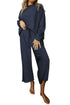 Ultra Loose Textured Slouchy Matching Pant Set