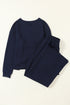 Ultra Loose Textured Slouchy Matching Pant Set