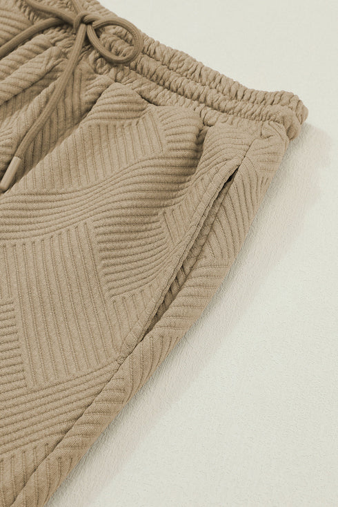 Ultra Loose Textured Slouchy Matching Pant Set
