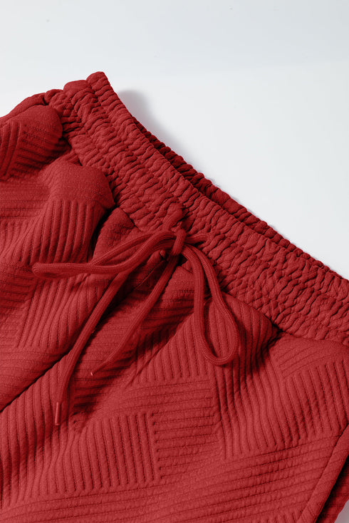 Ultra Loose Textured Slouchy Matching Pant Set
