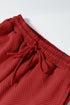 Ultra Loose Textured Slouchy Matching Pant Set