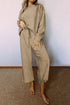 Ultra Loose Textured Slouchy Matching Pant Set
