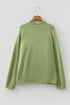Unique Fish Knit Oversized Round Neck Sweater