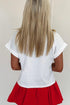 USA Graphic Print Short Sleeve Cotton Blend Shirt