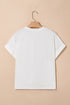 USA Graphic Print Short Sleeve Cotton Blend Shirt