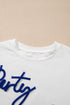 USA Graphic Print Short Sleeve Cotton Blend Shirt