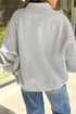 USA Slogan Mock Neck Pullover Graphic Sweatshirt