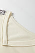 V Neck Exposed Seam Leopard Print Patchwork Plus Size Top