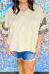 V Neck Exposed Seam Leopard Print Patchwork Plus Size Top