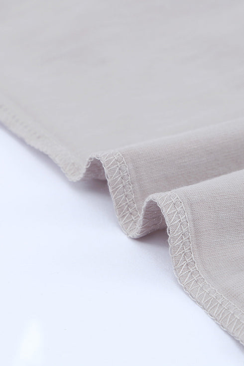 V Neck Lace Trim Short Sleeve Top