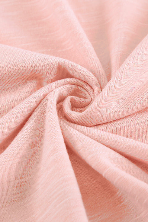 V Neck Lace Trim Short Sleeve Top