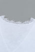 V Neck Lace Trim Short Sleeve Top
