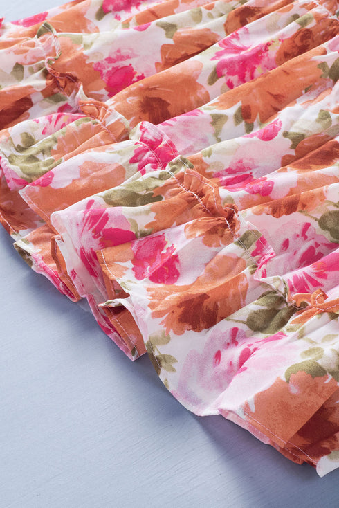 V Neck Long Sleeve Tie Waist Mini Dress