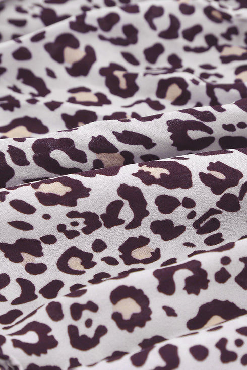 V Neck Long Sleeve Tie Waist Mini Dress