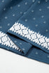 V Neck Swiss Dot Smocked Patchwork Midi Dress