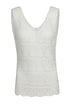 V Neck Textured Hollow-out Sweater Vest