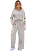 V Neck Top High Waist Pants Coordinated Two Piece Set
