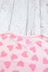 Valentine Heart Shape Print Long Sleeve Top Shorts Lounge Set