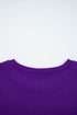 Varsity Banded Sleeve Shift Sweatshirt Mini Dress