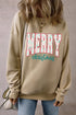 Varsity Font Graphic Print Crew Neck Sweatshirt
