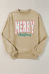 Varsity Font Graphic Print Crew Neck Sweatshirt