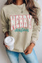 Varsity Font Graphic Print Crew Neck Sweatshirt