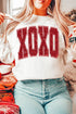 Varsity Font Sparkle Graphic Crew Neck Sweatshirt